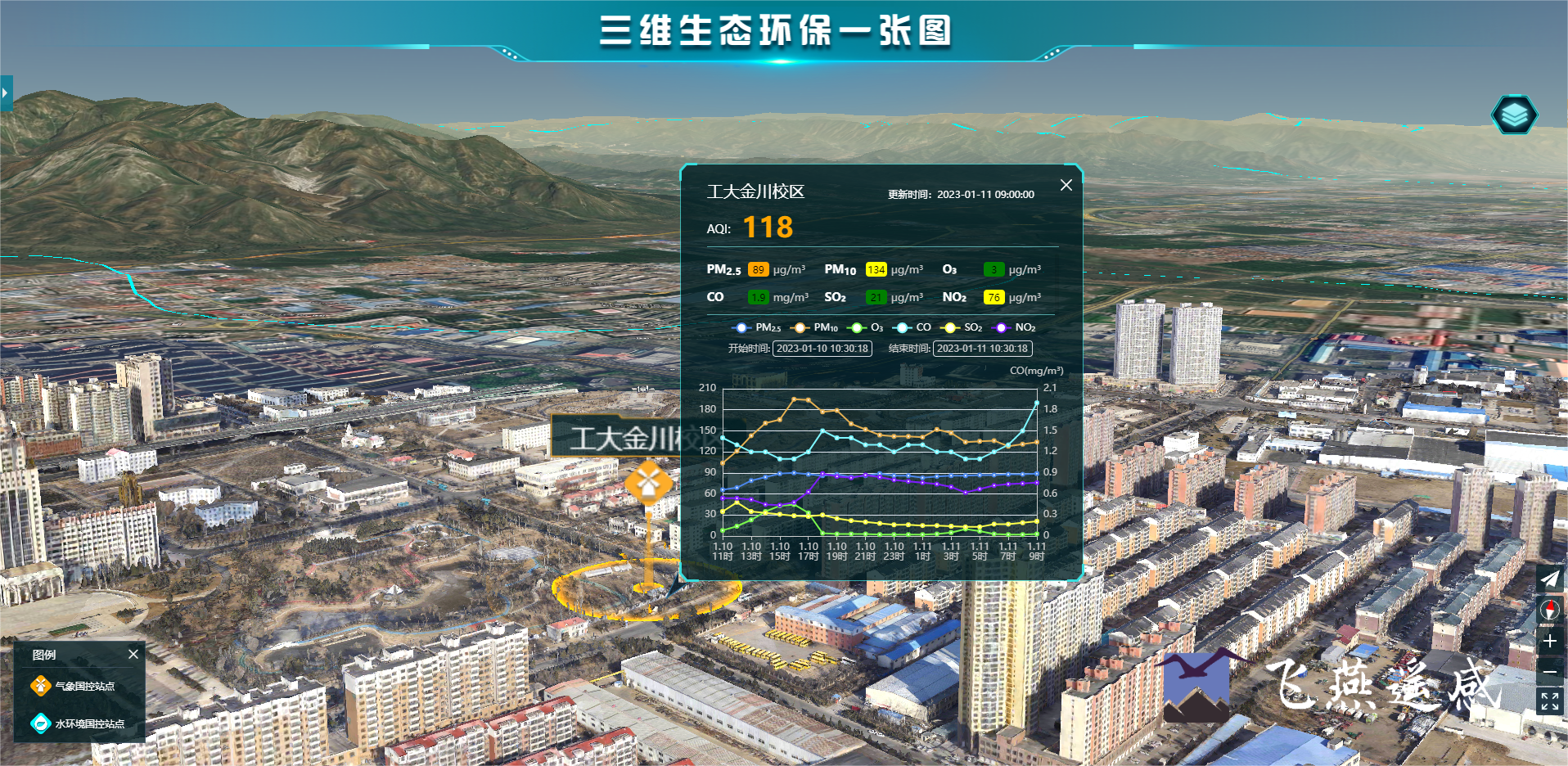 智慧環(huán)保三維可視化系統(tǒng)平臺，生態(tài)環(huán)境立體場景“入行入心”