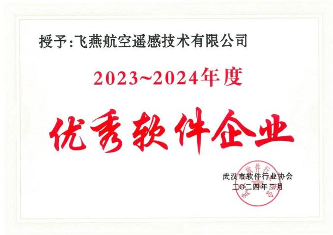 2023年度武漢市軟件行業(yè)“優(yōu)秀企業(yè)”、“優(yōu)秀工作者”稱號花落飛燕遙感
